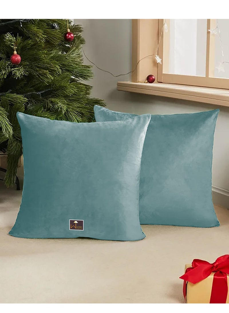 Wooden Twist Wooden Twist Cushion Cover for Couch, Sofa Bedroom And Home Decor (Set of 2)  - Image 1