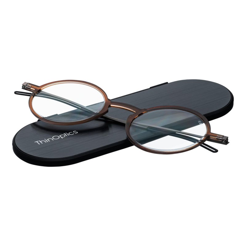 ThinOptics Unisex Adult Glasses Reading Brown 100 US - Image 3