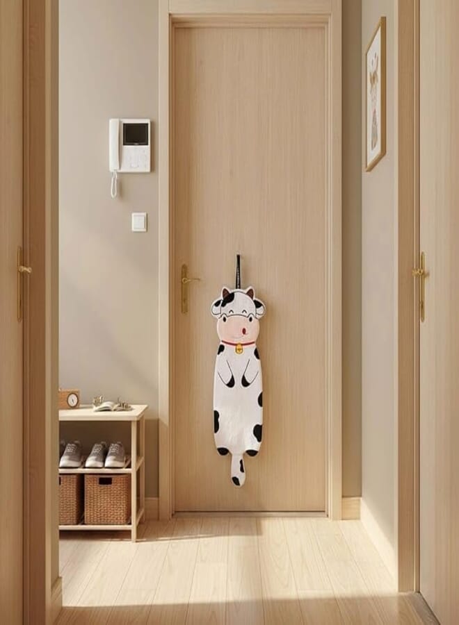 80cm Soft Cotton Kitchen Towel Cute Animals for Quick Absorption and Easy Cleaning with Practical Hanging Loop to Keep Kitchen Tidy and Neat