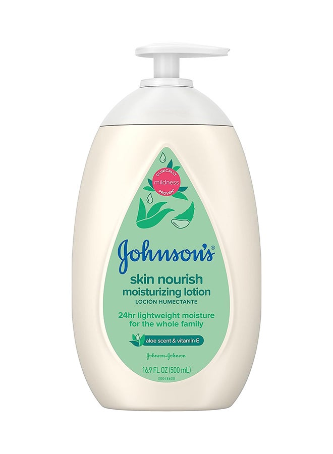 Johnson's Skin Nourish Moisturizing Baby Lotion, 16.9 fl. oz - Image 1