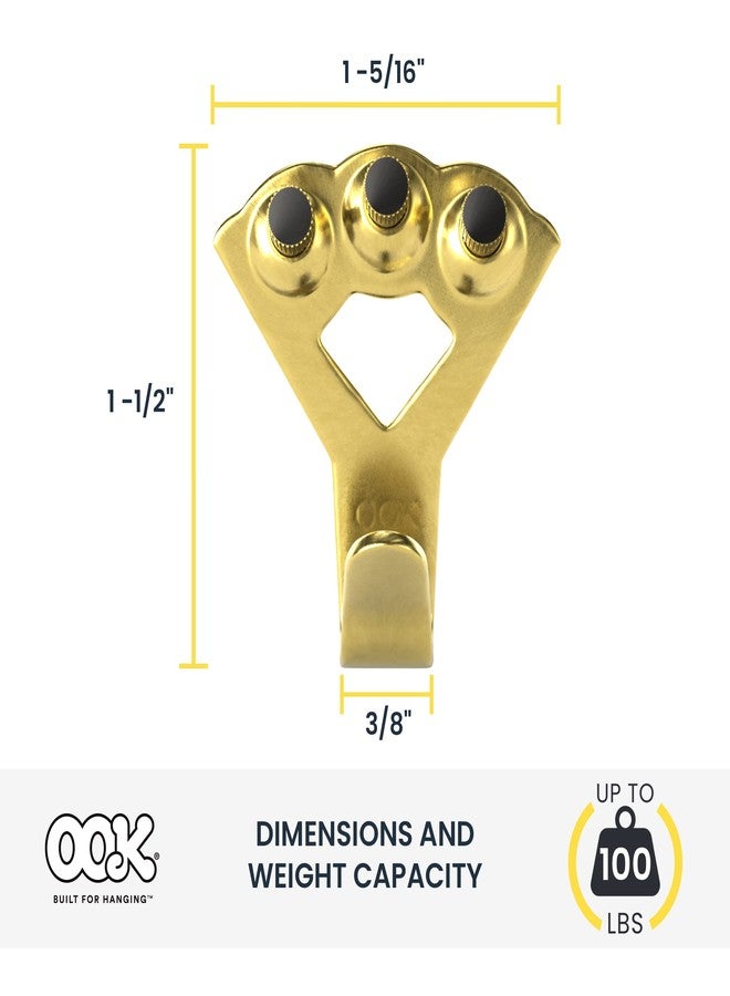 OOK 50027 Professional Picture Hangers, Art Hangers, Gold, 100lb Max Weight, 1 Count (Pack of 1) - Image 3