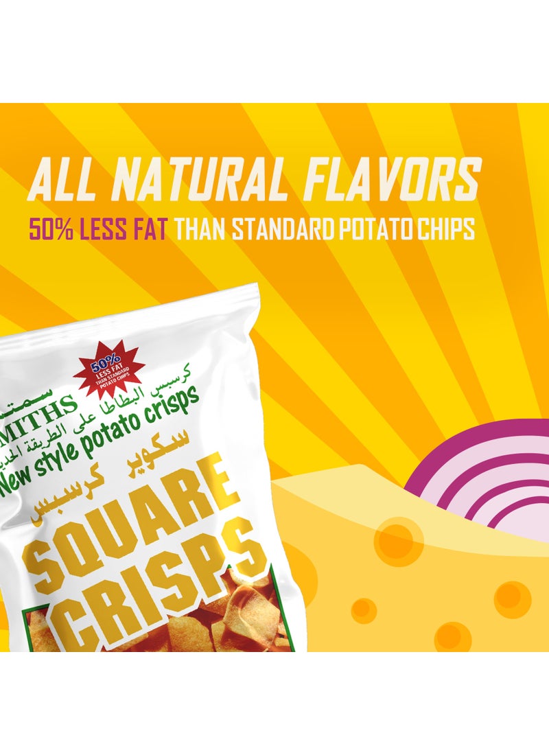 Smiths Cheese & Onion Square Chips 25g - Image 5