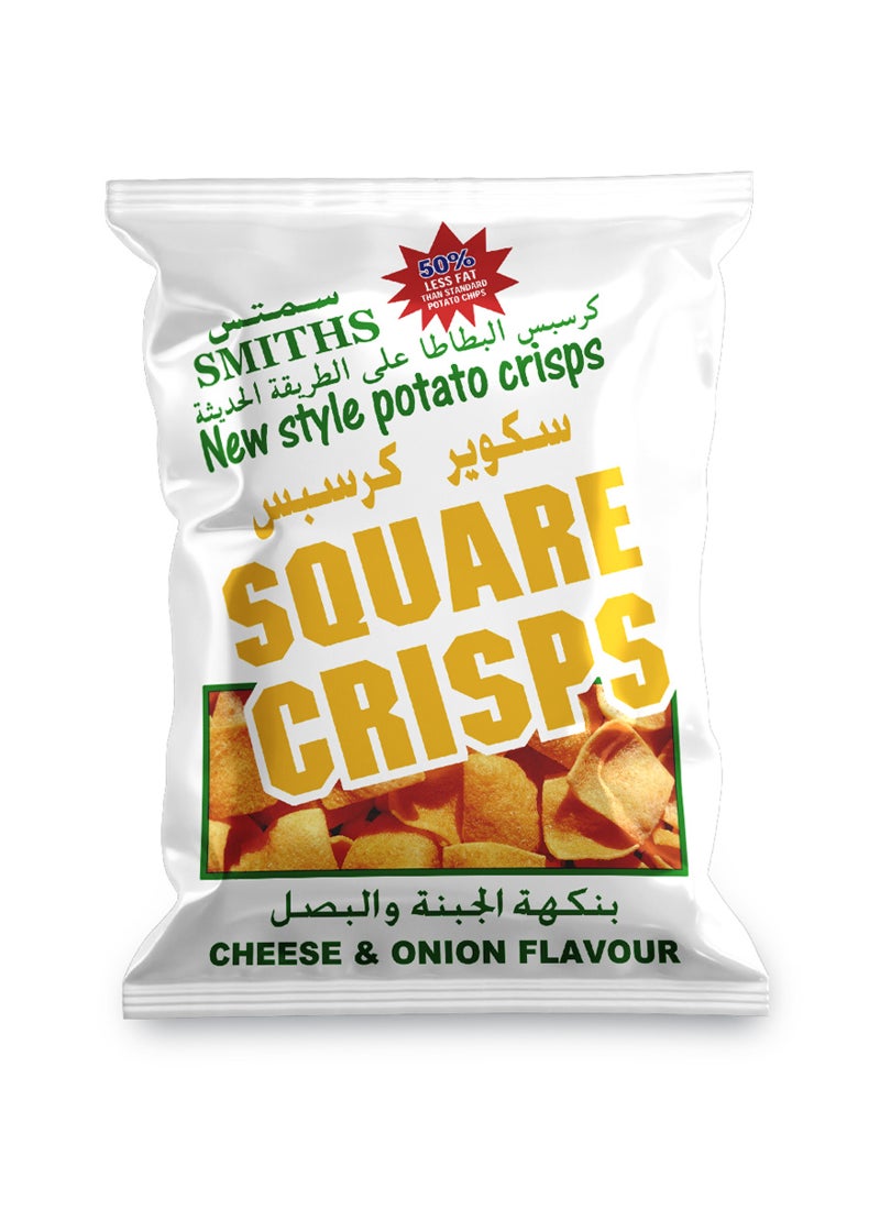 Smiths Cheese & Onion Square Chips 25g - Image 1