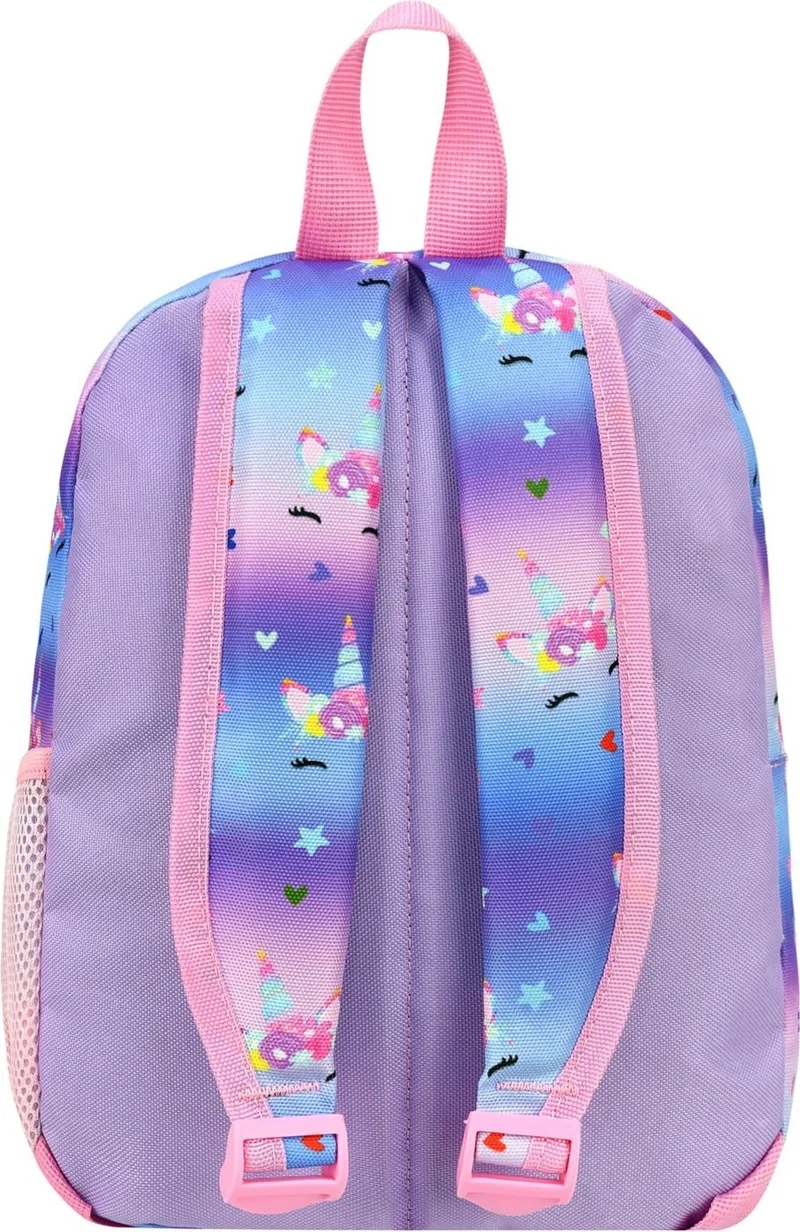 اسبويك New Season Unicorn Patterned Water Bottle Pocket Girl Kindergarten Nursery Backpack