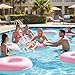 ShinyRelief 4 Pcs Inflatable Pool Floats for Adults Pastel Inner Tubes Macaron Pool Rings Floaties for Birthday Beach Swimming Shower Bachelorette Party DecorationsGreenPink32inch - Image 4