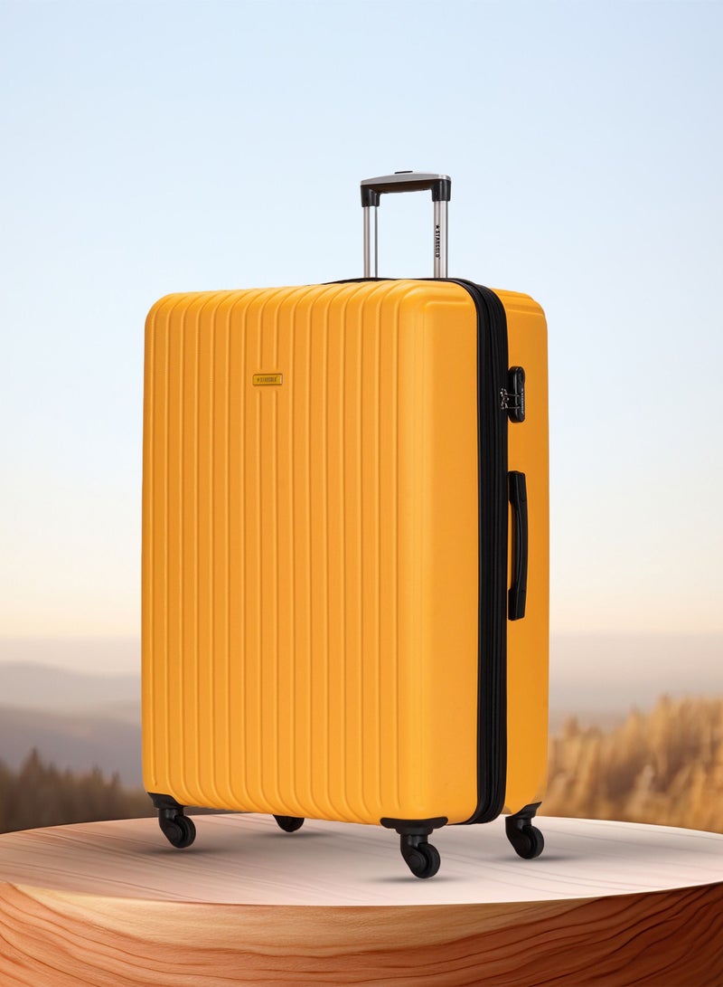 ستارجولد مجموعة أمتعة من 4 قطع، حقيبة سفر صلبة من مادة ABS مع سحاب قابل للتمدد، وعجلات دوارة 360 درجة، وقفل رقمي، وحقيبة سفر خفيفة الوزن بعجلات - Image 2