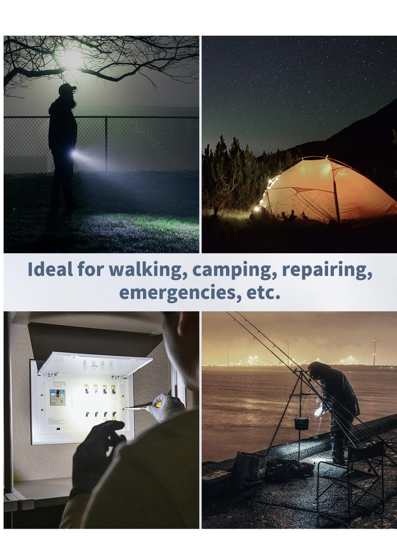 Excefore - Mini LED Keychain, 10 Pcs Mini LED Keychain Flashlight, 12 Lumen Portable Ultra Bright Battery Powered, for EDC Outdoor Camping Hiking and Emergency Lighting - Image 1