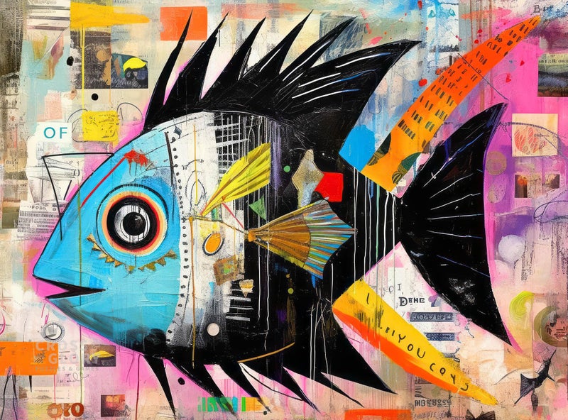 Cross & Glory Cross Glory Angelfish Abstract 1000 Piece Jigsaw Puzzle for Adults Vibrant Artistic Marine Design Unique Gift Challenging Brain Teaser - Image 3
