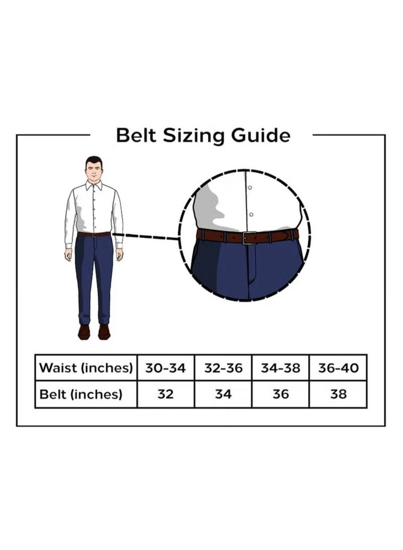 كلاسيك ميلانو حزام كلاسيك ميلانو من الجلد الأصلي للرجال – أحزمة رسمية وشبه كاجوال | حزام أنيق للحفلات | حزام جلد متين للإطلالات الكاجوال والهدايا - Image 5