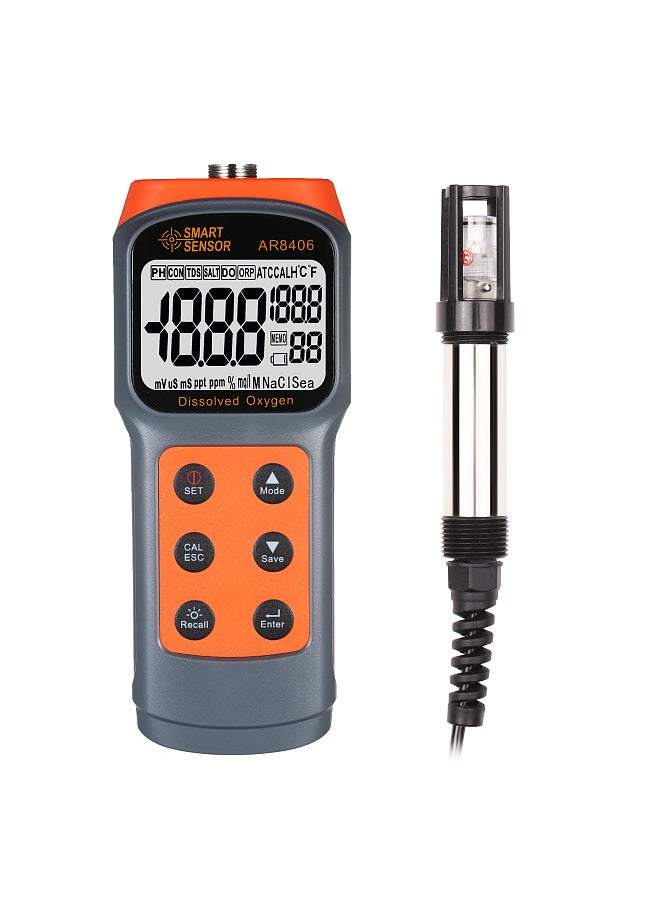 SMART SENSOR Digital Dissolved Oxygen Detector Dissolved Oxygen Meter Portable DO Tester Water Quality Tester Dissolved Oxygen Analyzer  - Image 1