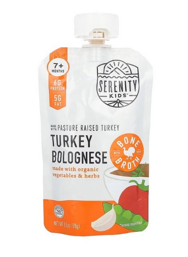 SERENITY KIDS Turkey Bolognese with Organic Vegetables and Herbs 7 Months 3.5 oz 99 g - Image 1
