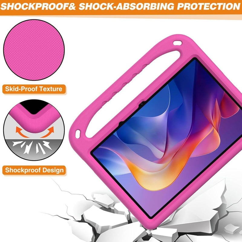 Vurtboly Kids Case Compatible with Redmi Pad 2 11inch 2025, Cute Full Body Protective Cover with Handle Stand, Lightweight Shockproof Cover with Kickstand for Redmi Pad 2 11inch 2025 (Pink) - Image 5