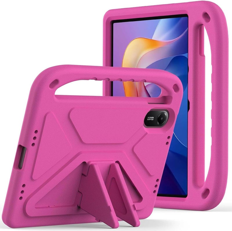 Vurtboly Kids Case Compatible with Redmi Pad 2 11inch 2025, Cute Full Body Protective Cover with Handle Stand, Lightweight Shockproof Cover with Kickstand for Redmi Pad 2 11inch 2025 (Pink) - Image 1