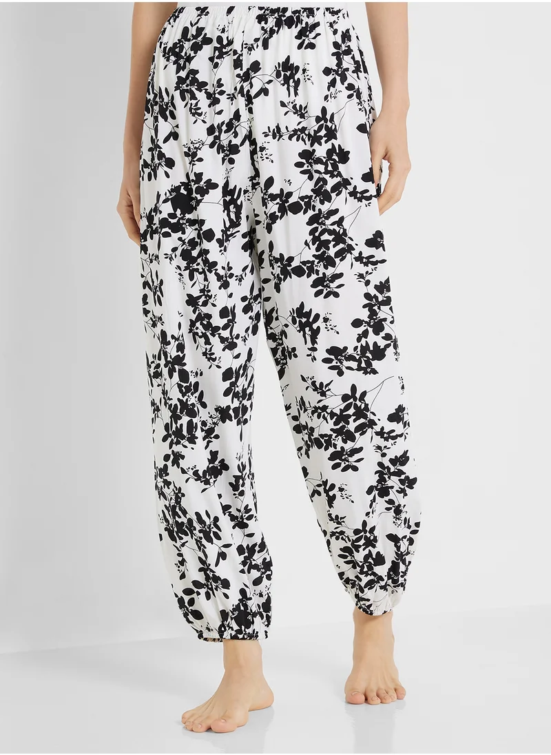 جينجر Floral Print Shirt & Pyjama Set