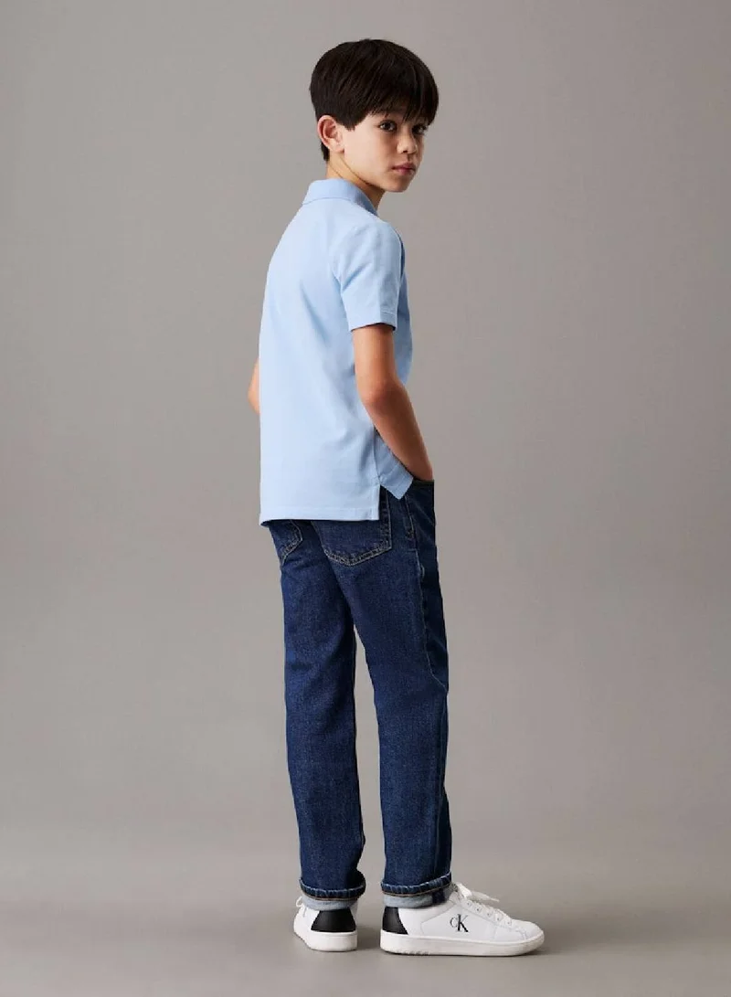 Calvin Klein Jeans Regular Fit Stretch Cotton Polo