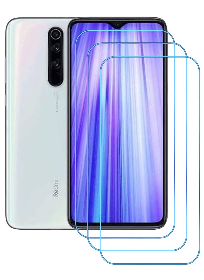 ACLIX 3 Pieces Antistatic ESD Dustproof Premium Quality High Definition Clear Tempered Glass Screen Protector Designed For Xiaomi Redmi Note 8 Pro - Image 1