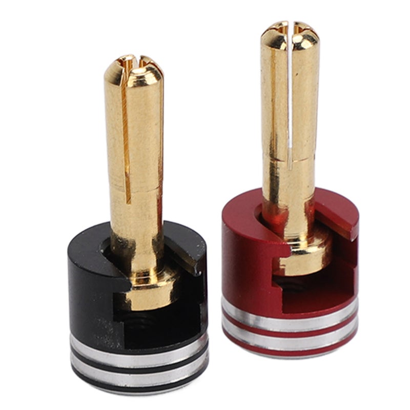 Heatsink Bullet Plug Grip Aluminium Alloy and Copper Banana Plug Connectors with Heatsink Bullet 5mm - Image 2