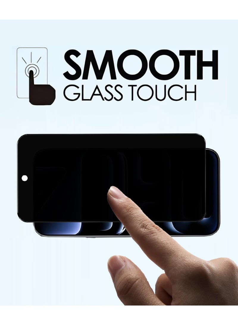 Yunpy [1+1 Packs] for Infinix Note 60 Privacy Tempered Glass Screen Protector with Camera Lens Film, Including 1 Pack Privacy Glass and 1 Pack Camera Lens Film, 9H Hardness HD Clear Anti-Scratch Anti-Fingerprint Bubble-Free Case Friendly Screen Protector - Image 4