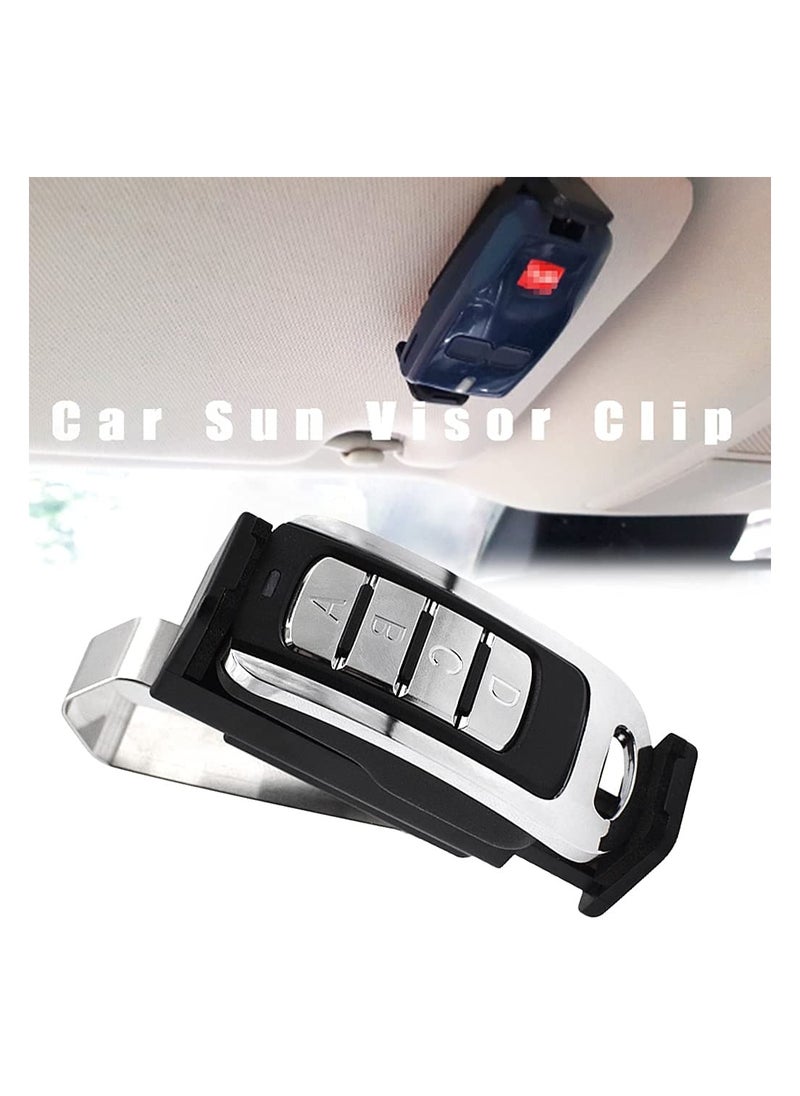 Garage Door Opener Clip, 2 Pcs Adjustable Garage Remote Visor Clip Fit for 1.7-2.6'' Remotes with Protective Soft Sponges  - Image 2