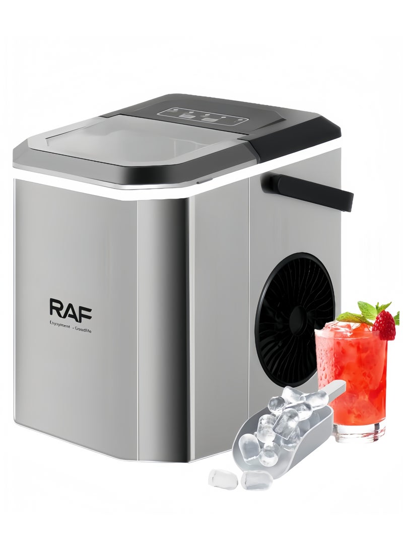 آر إيه أف صانعات ثلج محمولة، بمقبض، مع سلة ومغرفة وسلة، متوفرة بمقاسين للمنزل/المطبخ/المكتب/الحفلات - Image 1