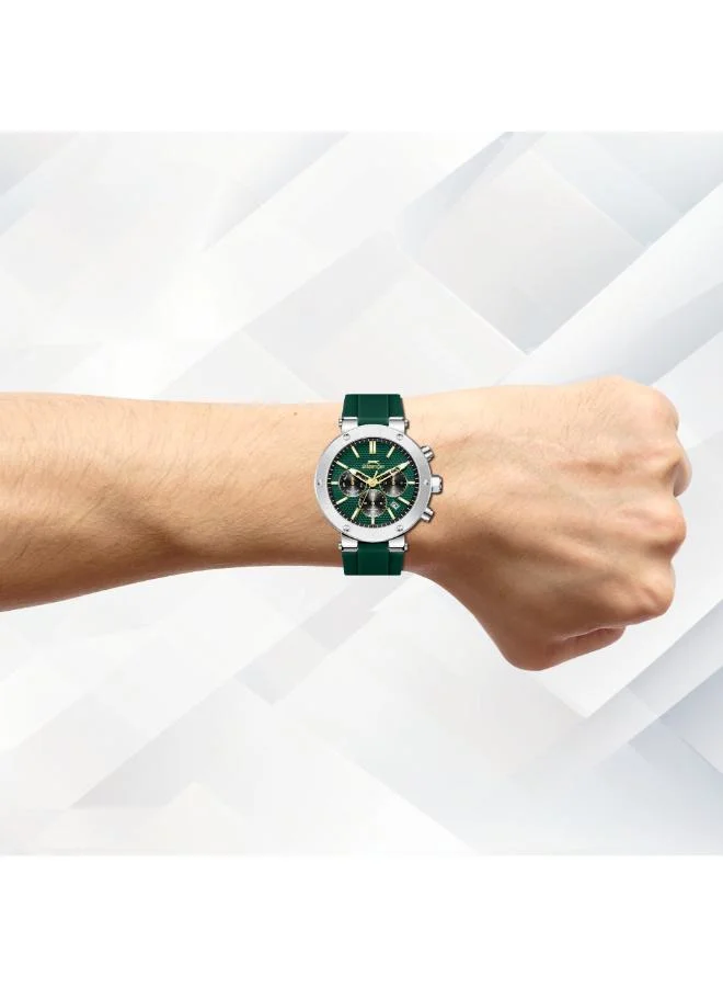 Slazenger Dark green Men's Silicone Multifunction Watch SL.9.2564.2.05 - 42 mm for Men | Best Price UAE