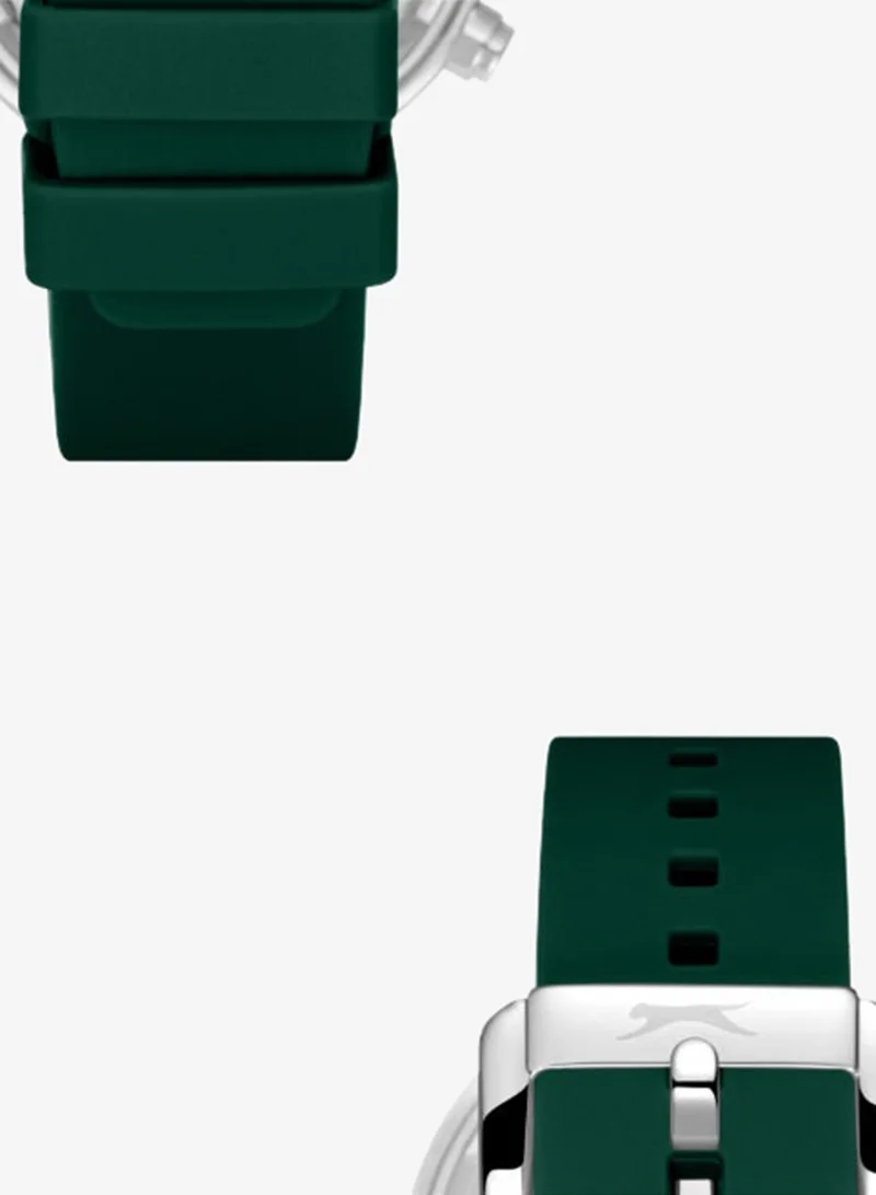 Slazenger Dark green Men's Silicone Multifunction Watch SL.9.2564.2.05 - 42 mm for Men | Best Price UAE