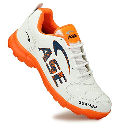 ASE Men's Orange Professional Cricket Shoes 9 UK/IND - Image 2