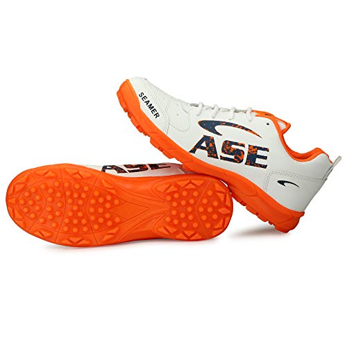 ASE Men's Orange Professional Cricket Shoes 9 UK/IND - Image 4