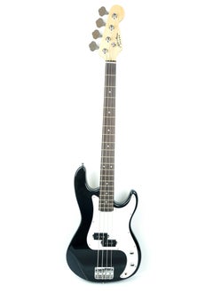 Mike Music 46inch Electric Bass Guitar Full Size 4 String Rosewood Basswood with Bag and Cable and Extra strings (Electric Bass 4 strings, Black)  - Image 2