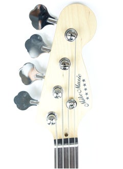 Mike Music 46inch Electric Bass Guitar Full Size 4 String Rosewood Basswood with Bag and Cable and Extra strings (Electric Bass 4 strings, Black)  - Image 4