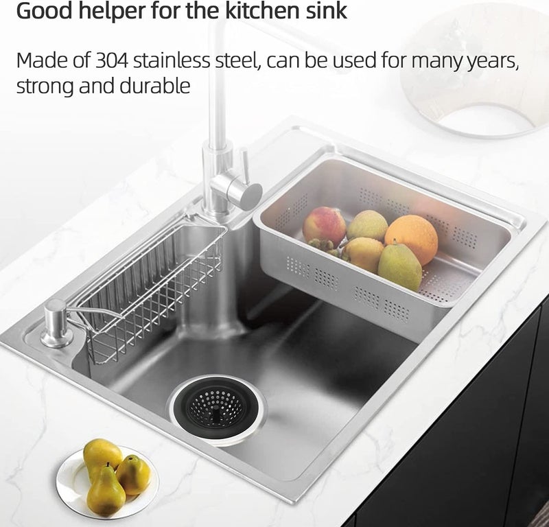 Trifecta Kitchen Sink Strainer Food Catcher 1 PCs 4.5 inch Diameter, Flexible Silicone Kitchen Sink Drainers Traps Food Debris and Prevents Clogs, for Most Kitchen Sink Drains (Black - 1) - Image 4