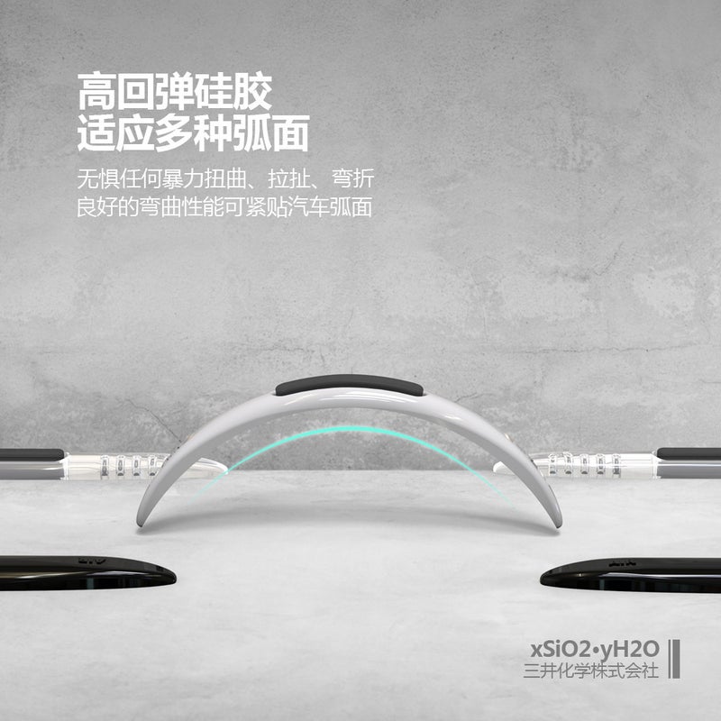 Car Door Airbag Anti-Collision Strip, Anti-Static Silicone Anti-Collision Sticker, Door Side Rearview Mirror Anti-Scratch Transparent Sticker - Image 5