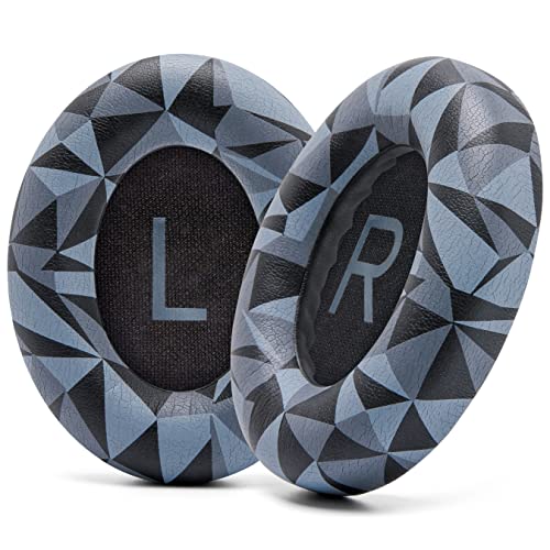 WC Wicked Cushions Upgraded Replacement Ear Pads for Bose 700 Noise Cancelling Headphones (NC700) - Softer PU Leather, Luxurious Memory Foam, Added Thickness, Extra Durable Ear Cushions | (Geo Grey) - Image 1