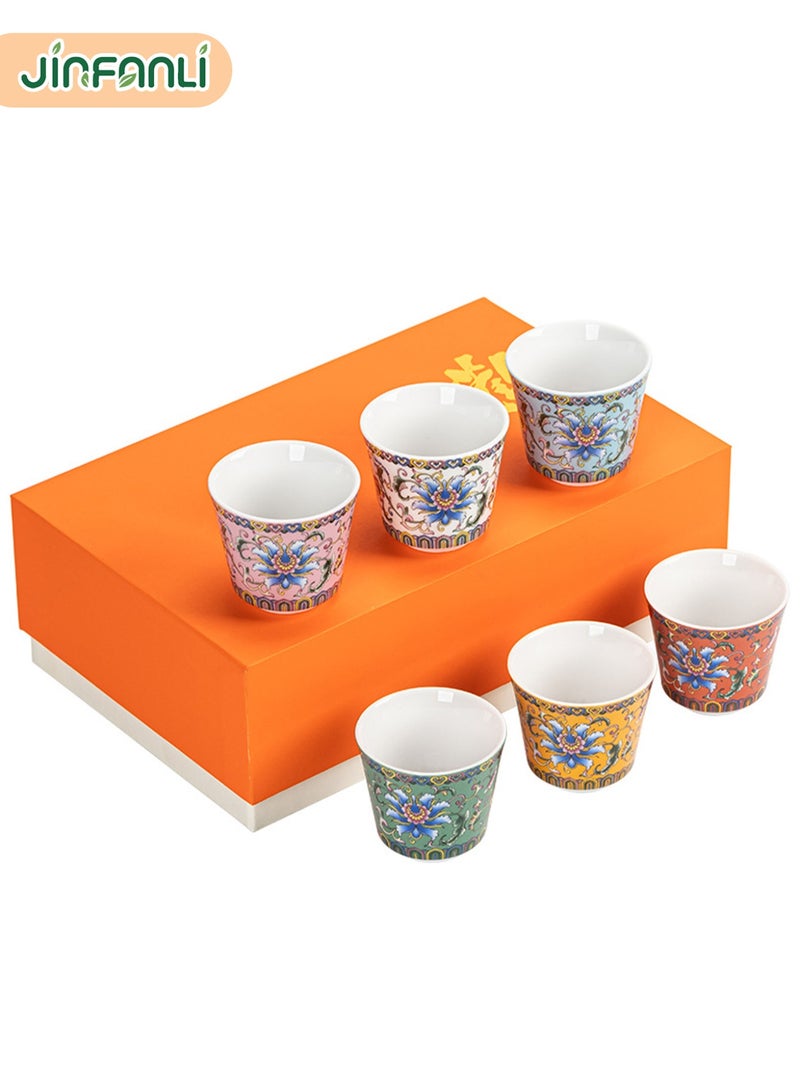 JINFANLI Ceramic Enamel Master Tea Cup with Personalized Tea Bowl - Style 1: Handcrafted Artisan Quality, Traditional Tea Bowl Silhouette, Customizable Design for Tea Connoisseurs - Image 5