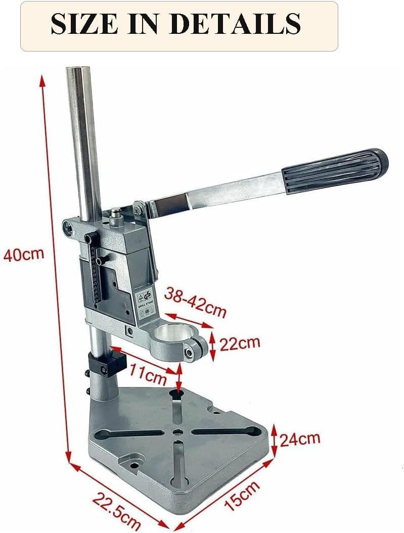 MLD MLD Bench Drill Press Stand | Drill Press Stand | Clamp Base Frame for Electric Drills | DIY Tool Press Hand Drill Holder Power Tools Accessories for Drilling in Home or Store Etc AKK-8459  - Image 3