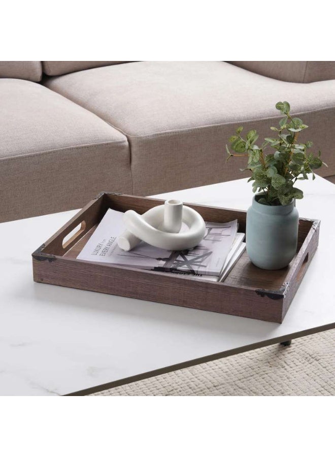 Pan Home Emmett Decor Tray 48.5x36.5x5cm - Brown - Image 1