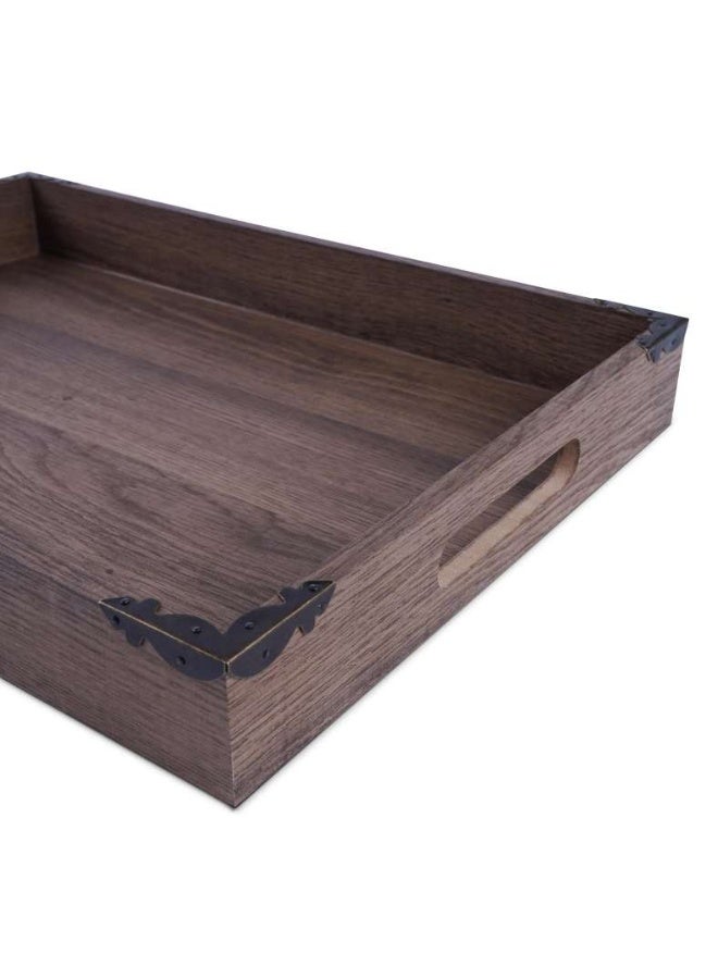 Pan Home Emmett Decor Tray 48.5x36.5x5cm - Brown - Image 4