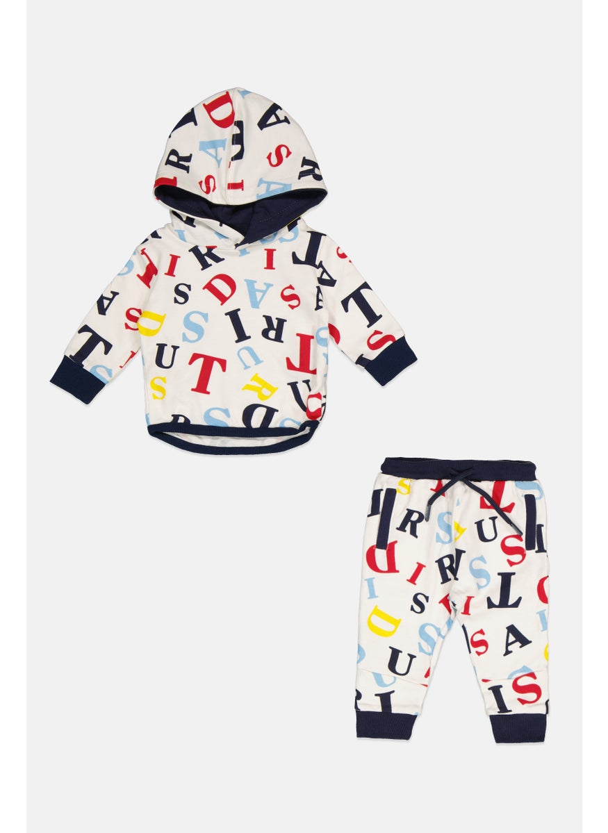 Trussardi Junior - Toddlers Boy 2Pcs Graphic Print Sweatshirt And Pants Set, Multicolor - Image 1