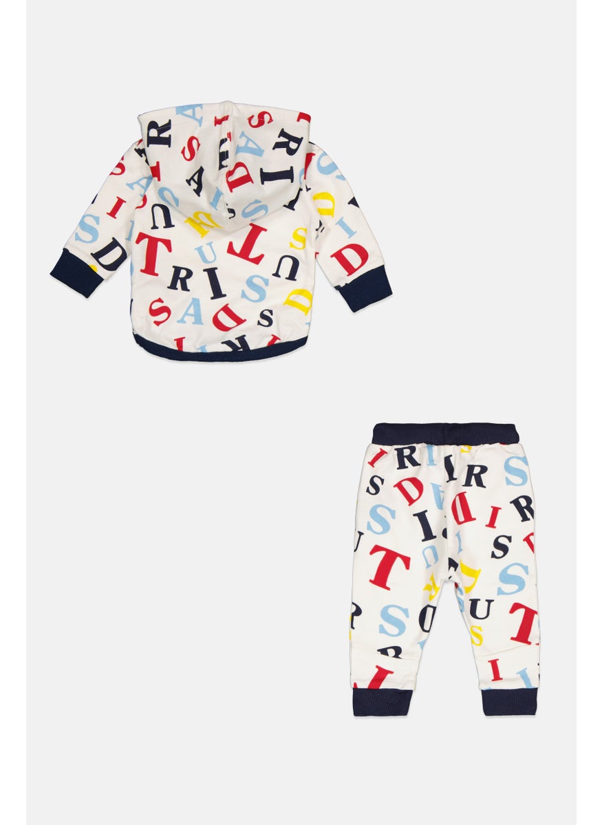 Trussardi Junior - Toddlers Boy 2Pcs Graphic Print Sweatshirt And Pants Set, Multicolor - Image 1
