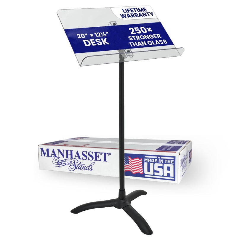 Manhasset Symphony 48 Clear Desk Stand Music 1SKBCS22SKB