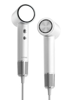 Airbot Airbot Hair Dryer High-Speed with 200mil Negative Ions, Low Noise, Temperature Control, Smart RGB Ring Light (White)  - Image 1