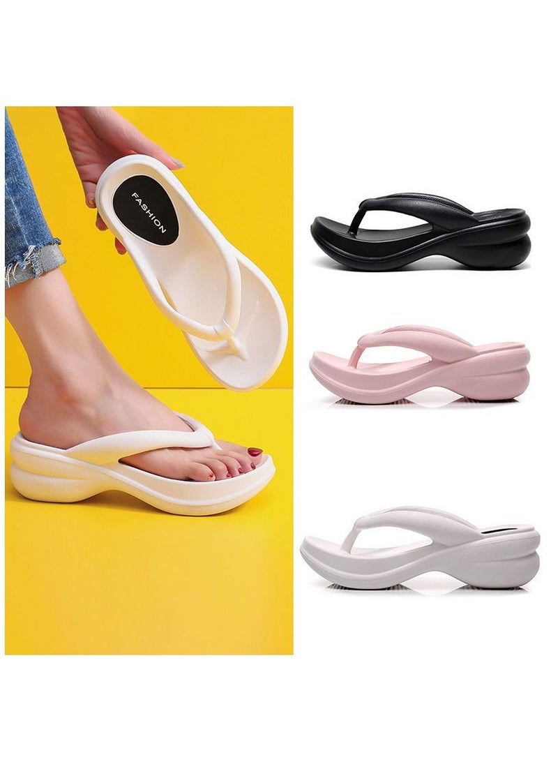 FASHION Women's Slippers Summer Outdoor Beach Shoes Casual Fashion Simple Anti-skid Wear-resistant Herringbone Slippers  - Image 5