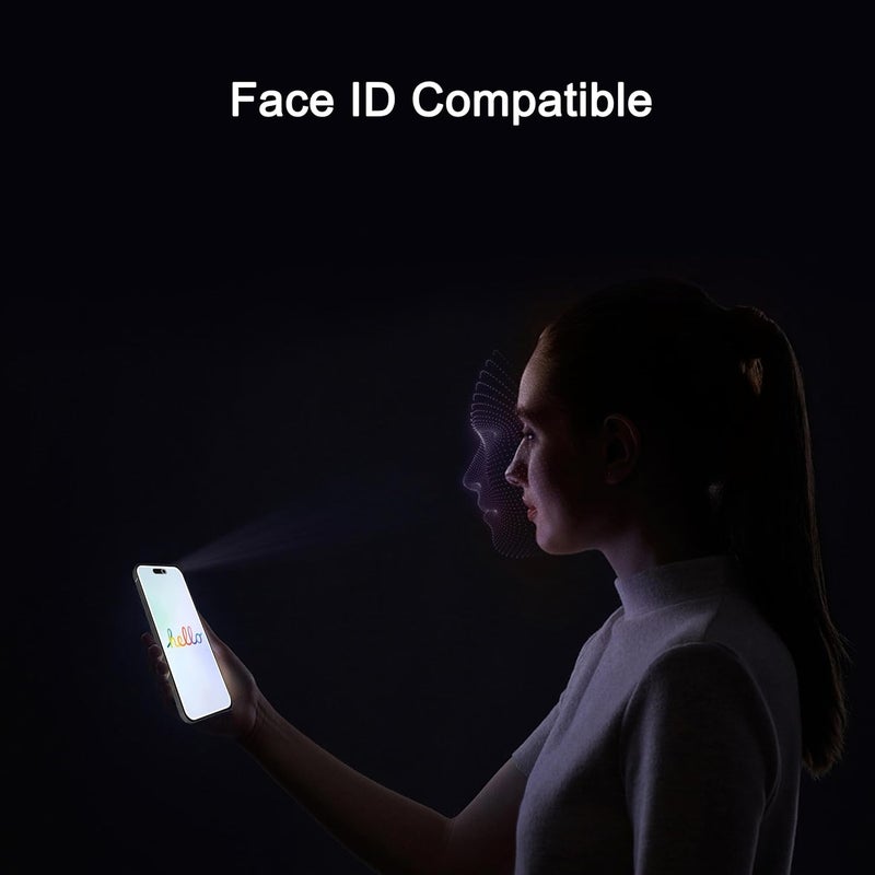 Ailun 3Pack Privacy Screen Protector for iPhone 15 Pro [6.1 inch]+3Pack Camera Lens Protector with Installation Frame,Dynamic Island Compatible,Anti Spy Private Tempered Glass[9H Hardness]-HD - Image 5