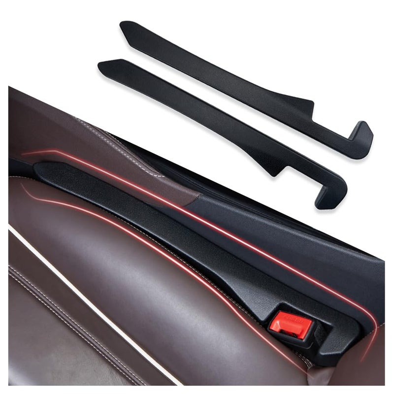 IHOTDER 2PCS حشوة فراغ مقعد السيارة منظم فراغ مقعد السيارة لحمل الهاتف والمفتاح والمحفظة حشوة فراغ سيارة عالمية تناسب السيارة والشاحنة وSUV ملحقات داخلية للسيارة باللون الأسود 2PCS