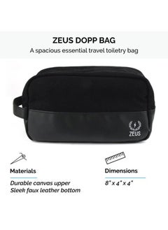 Zeus Refined Essential Beard Care Kit with Travel Toiletry Bag - Beard Wash, Beard Conditioner, Refined Beard Oil & Travel Dopp Bag – (Verbana Lime) Made in USA  - Image 5