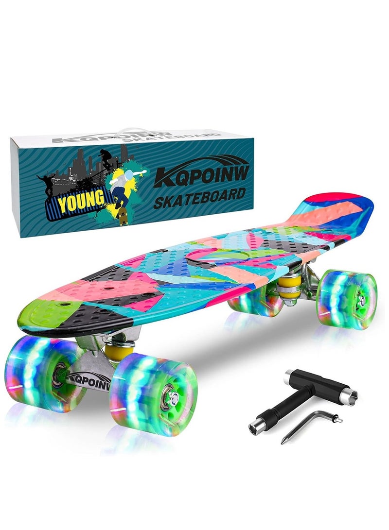 ستريت رانر سكيت بورد ريترو قوي مع عجلات PU ومحور من سبائك الألومنيوم - Image 5