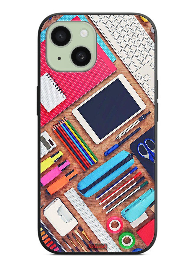 Tolwak Apple iPhone 15 Protective Case Cover Girl Hobby Desk - Image 2