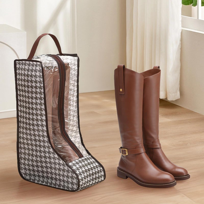 Suohheh 2 Pack Boot Storage Bag, Portable Dust Proof Boot Bags for Cowboy Boots, Shoe Cover Protector Bag for Boots Storage and Organizer Packing, Tall Boot Storage Carry Bag for Travel and Daily Use - Image 4