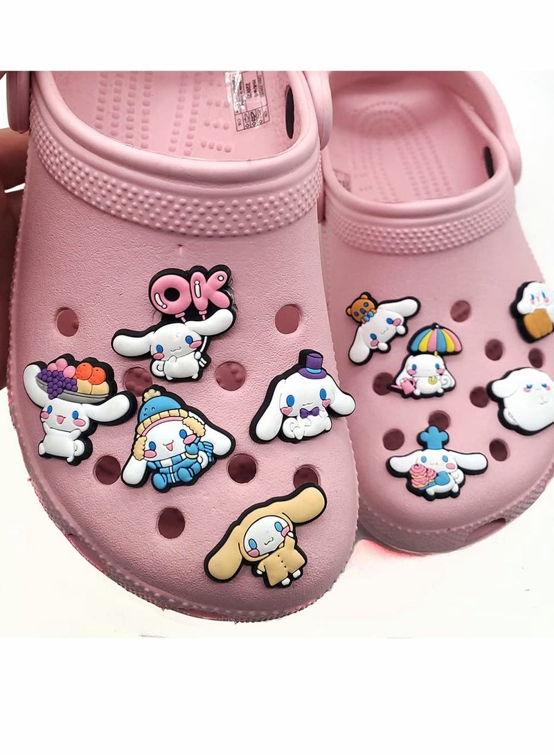 11 Pcs Crocs Charms Set for Kids & Teens - Fun Shoe Charms for Clogs, Sandals & Bracelets, Perfect Party Favors & Gifts for Girls and Women (10 Charms + 1 Bag)  - Image 2