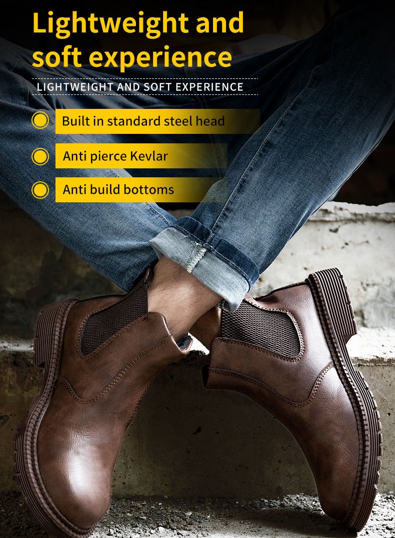 Steel Toe Safety Work Boots for Men  Women – Waterproof, Puncture-Proof, Indestructible Industrial Construction Shoes, Slip-Resistant Work Sneakers (40 EUR) - Image 5